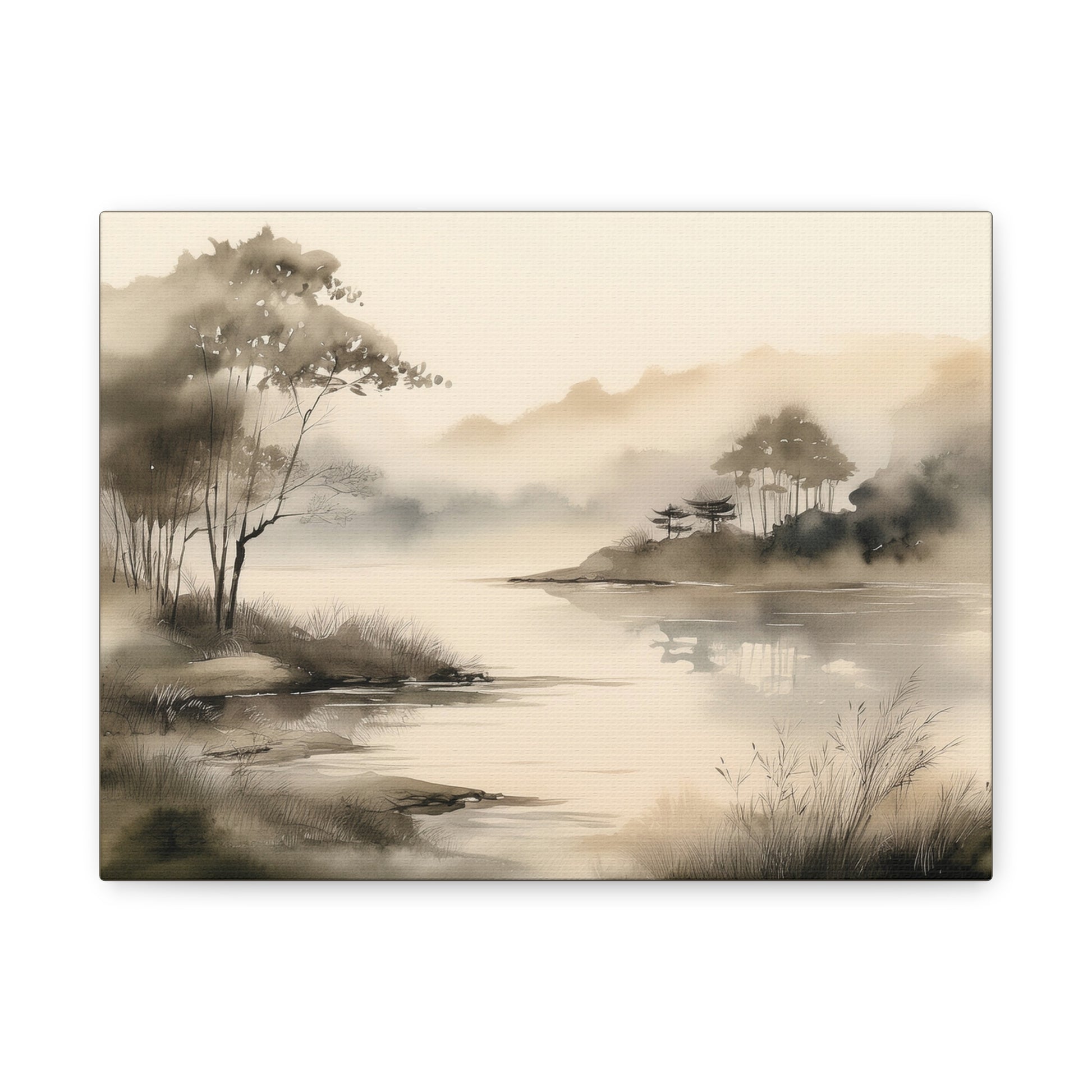 Canvas Wall Art - River in the Mist