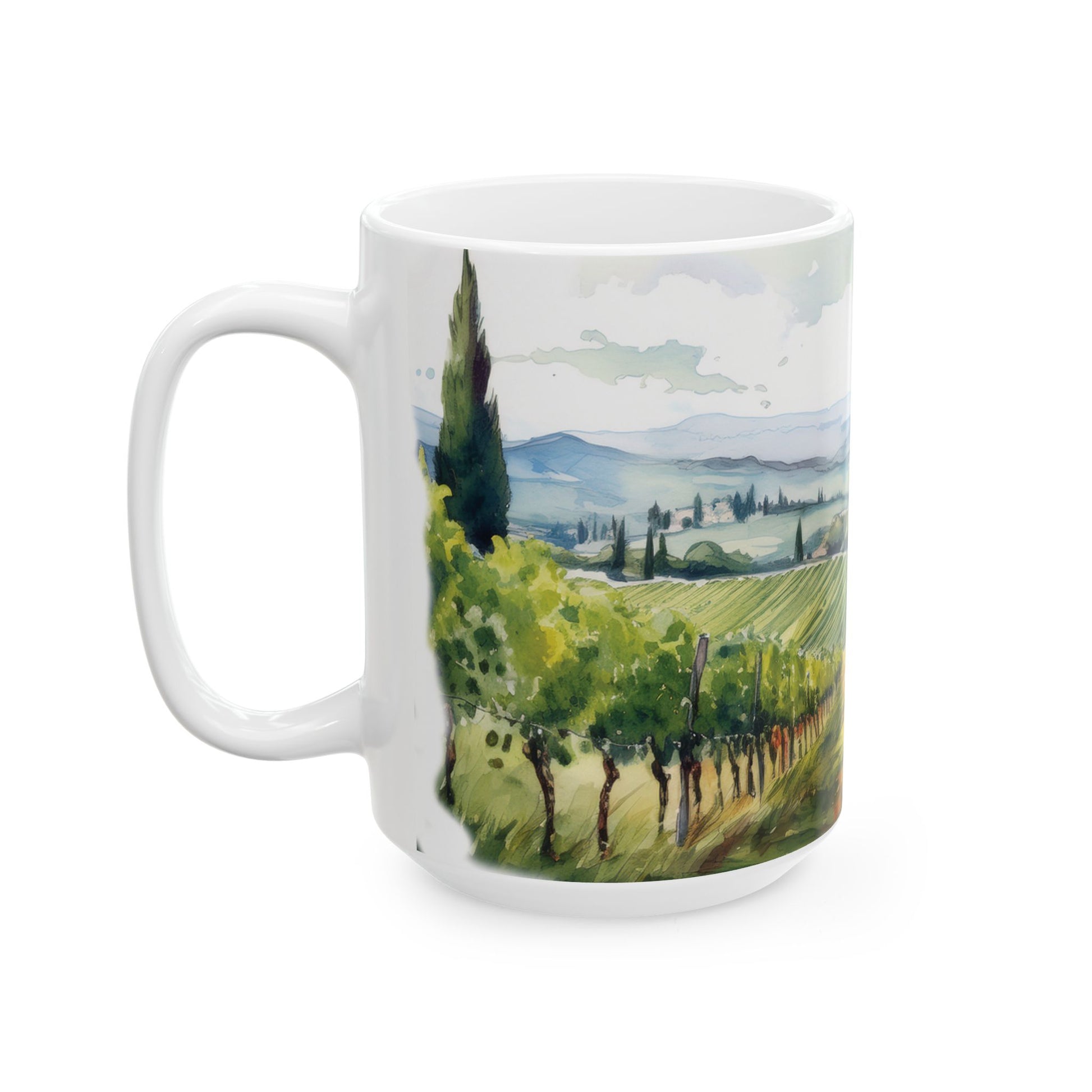 Ceramic Mug- Mediterranean Vineyard