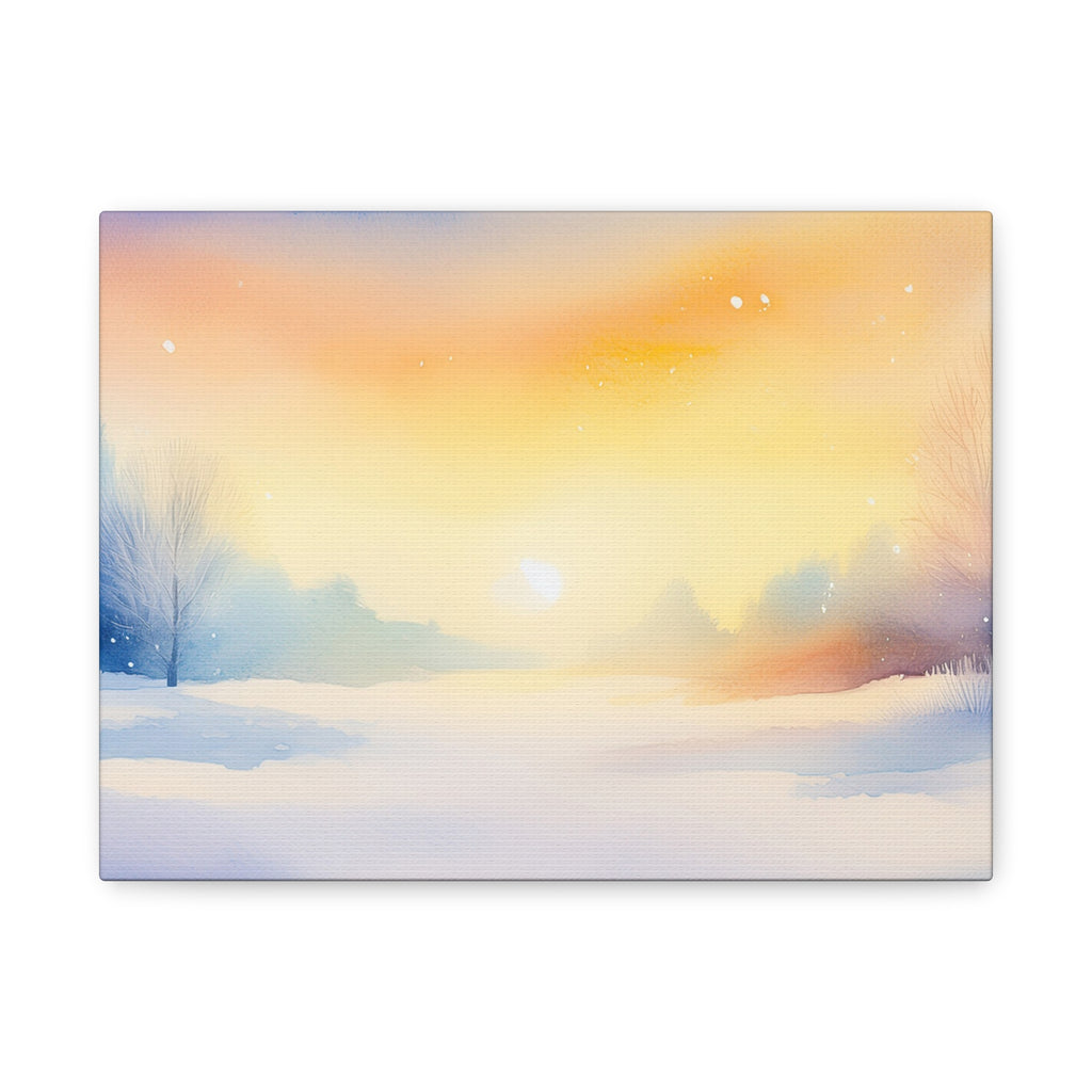 Canvas Wall Art – Winter Glow Stillness