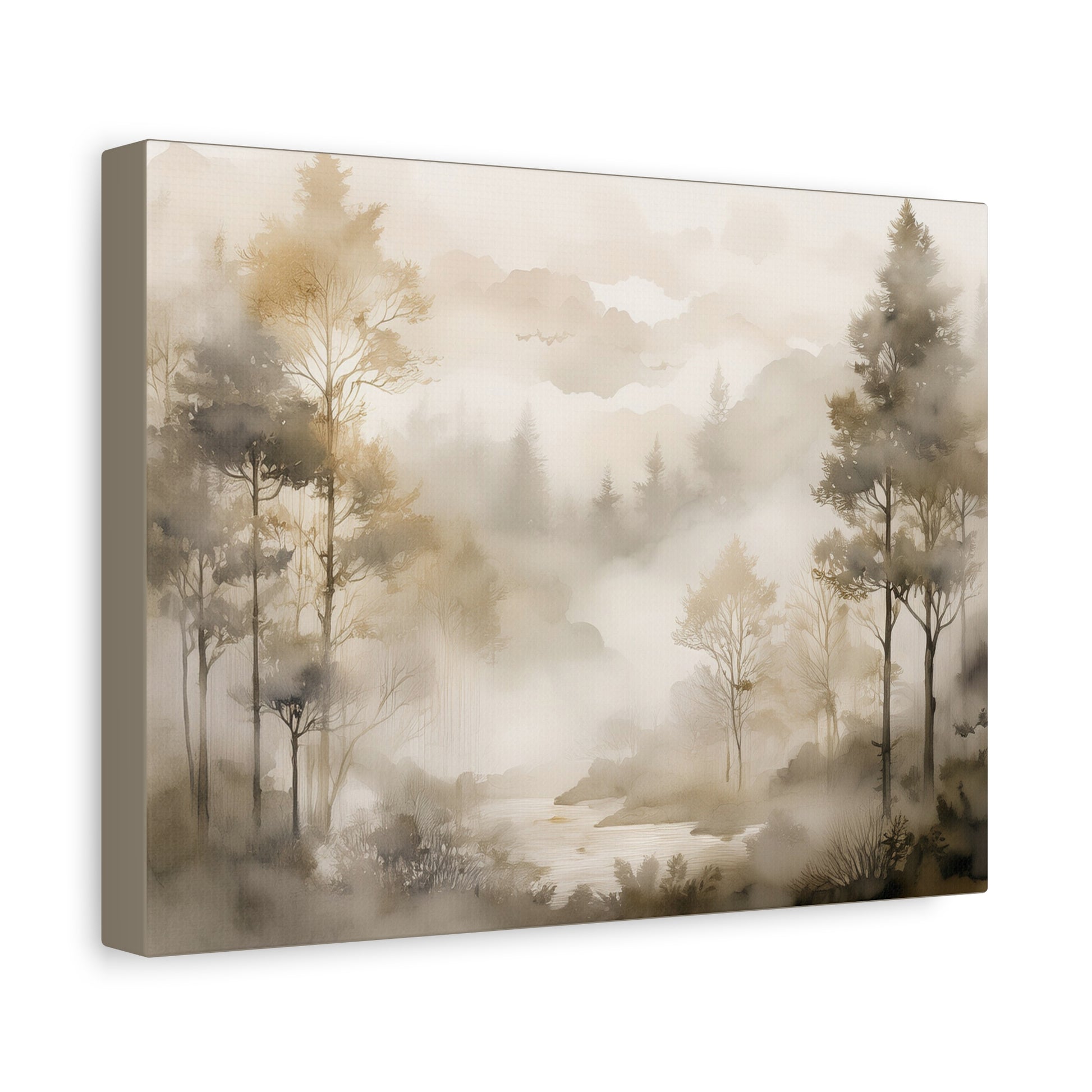 Canvas Wall Art - Forest in the Mist