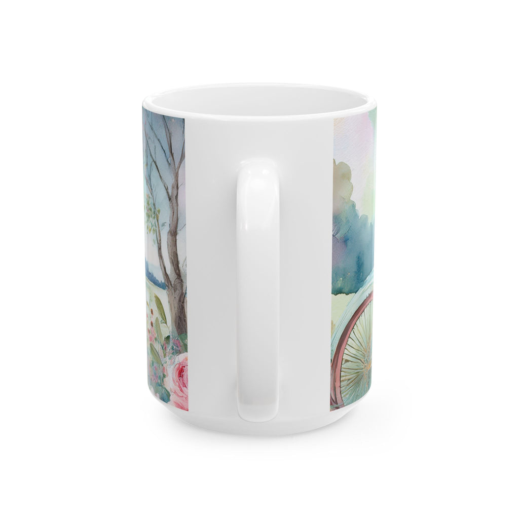 Ceramic Mug - Countryside & Bicycle