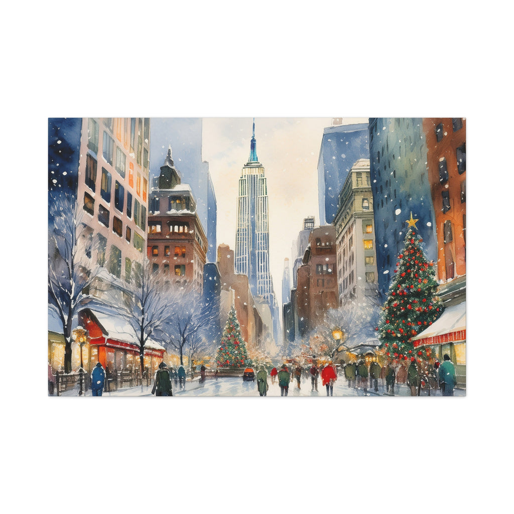 Canvas Wall Art – NY Winter Street