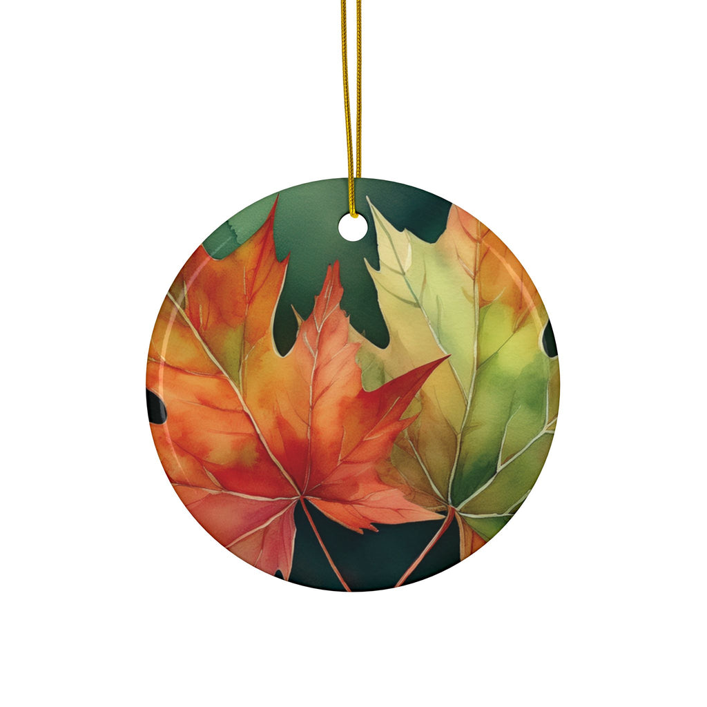 Ceramic Ornament – Maple Leaves