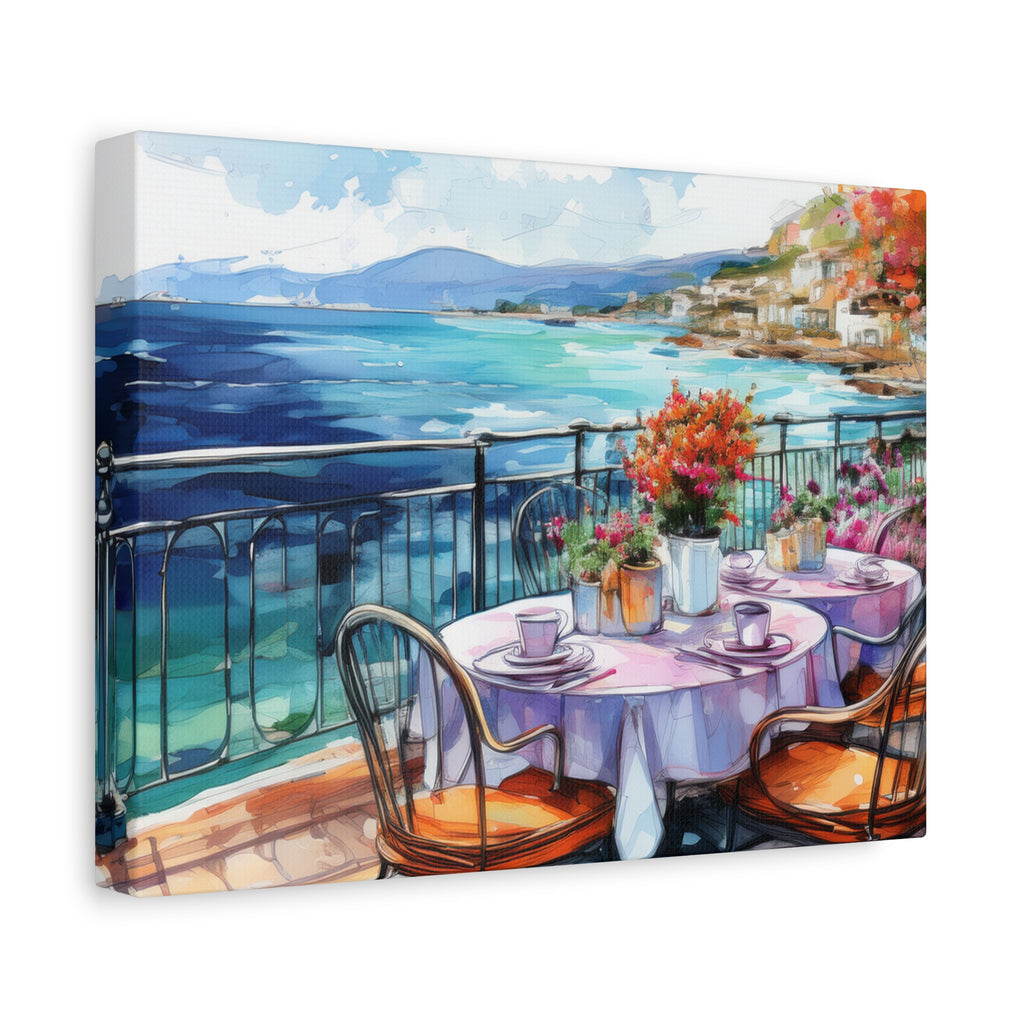 Canvas Wall Art - Seaside Café