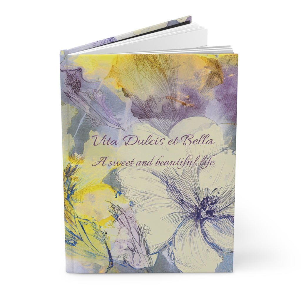 Notebook - Yellow & Purple Flowers
