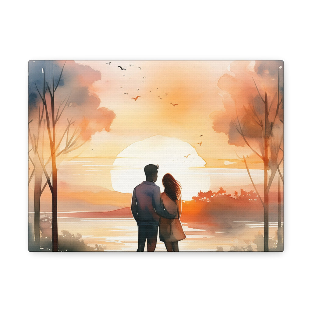 Canvas Wall Art – Together at Sunset