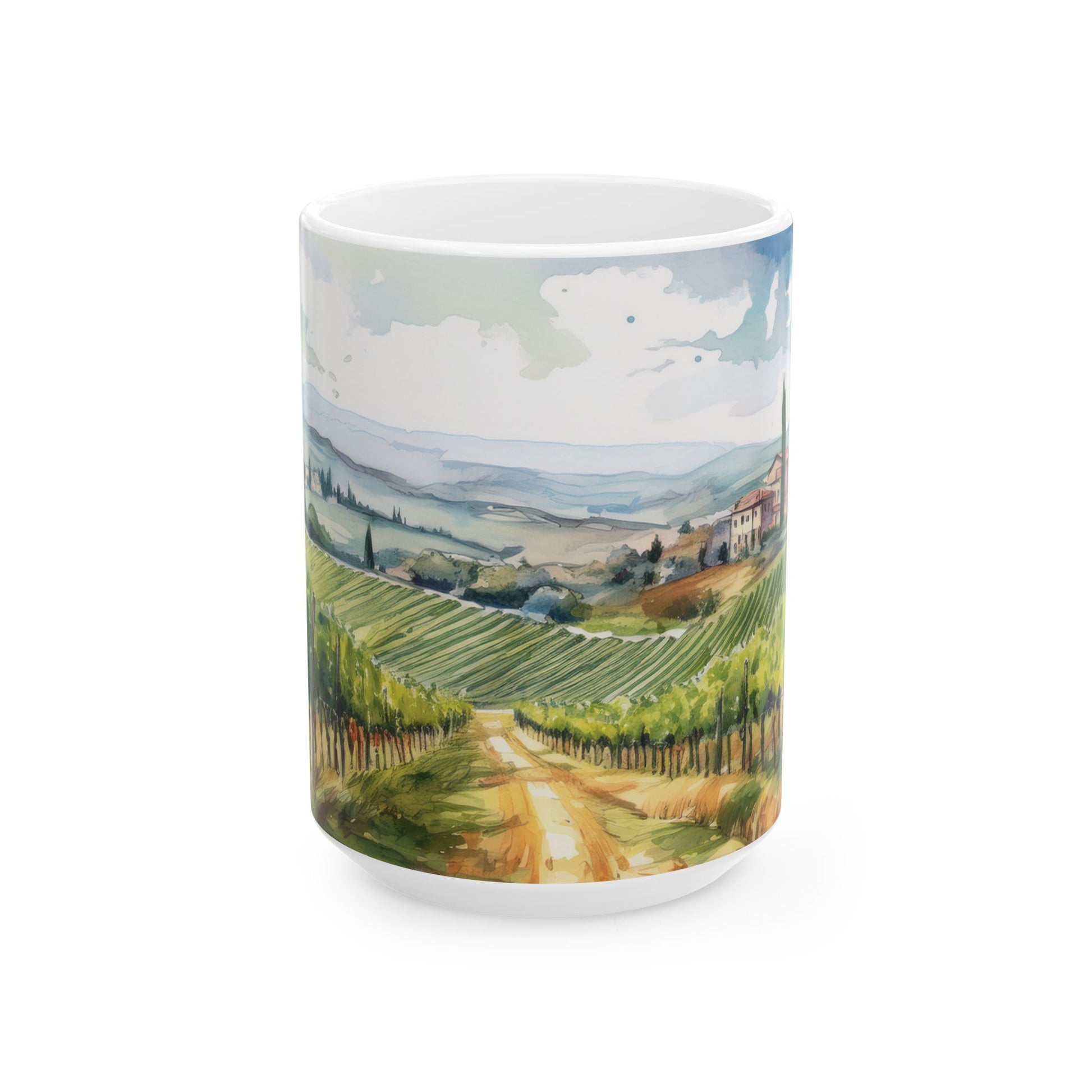 Ceramic Mug- Mediterranean Vineyard