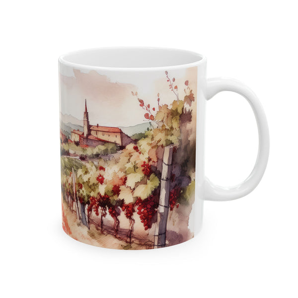 Ceramic Mug – Vineyard Countryside