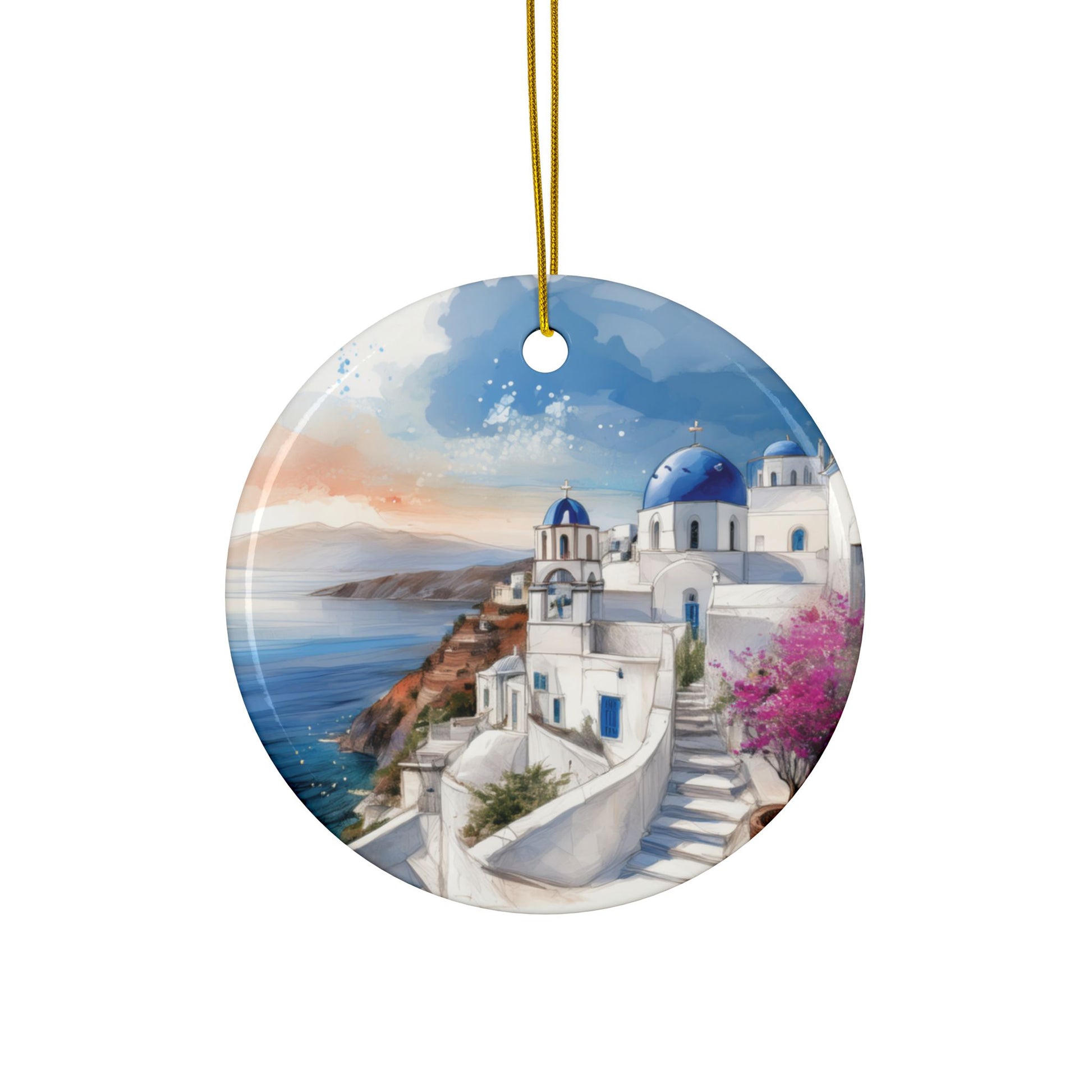 Ceramic Ornament – Coastal Village