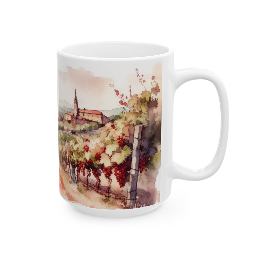 Ceramic Mug – Vineyard Countryside