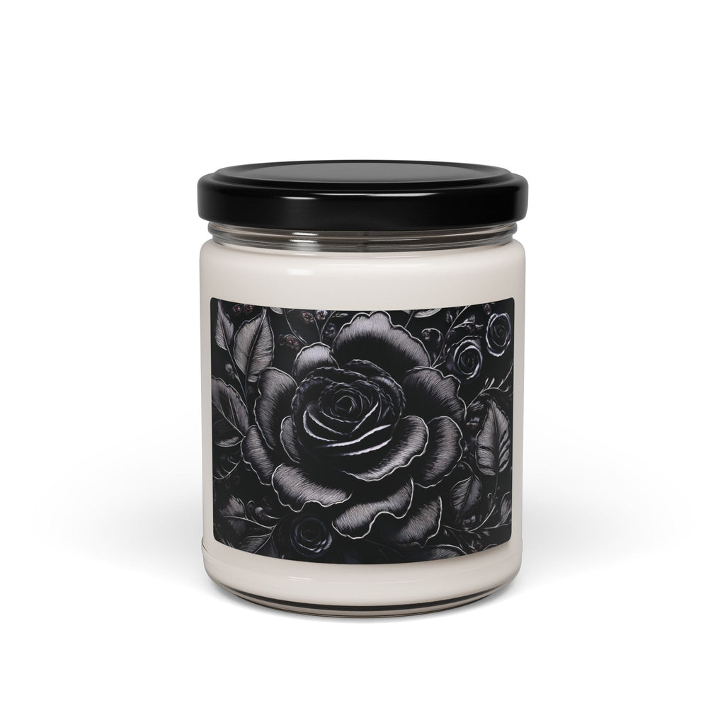 Scented Soy Candle - Midnight Elegance Large Rose