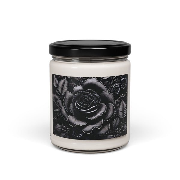 Scented Soy Candle - Midnight Elegance Large Rose