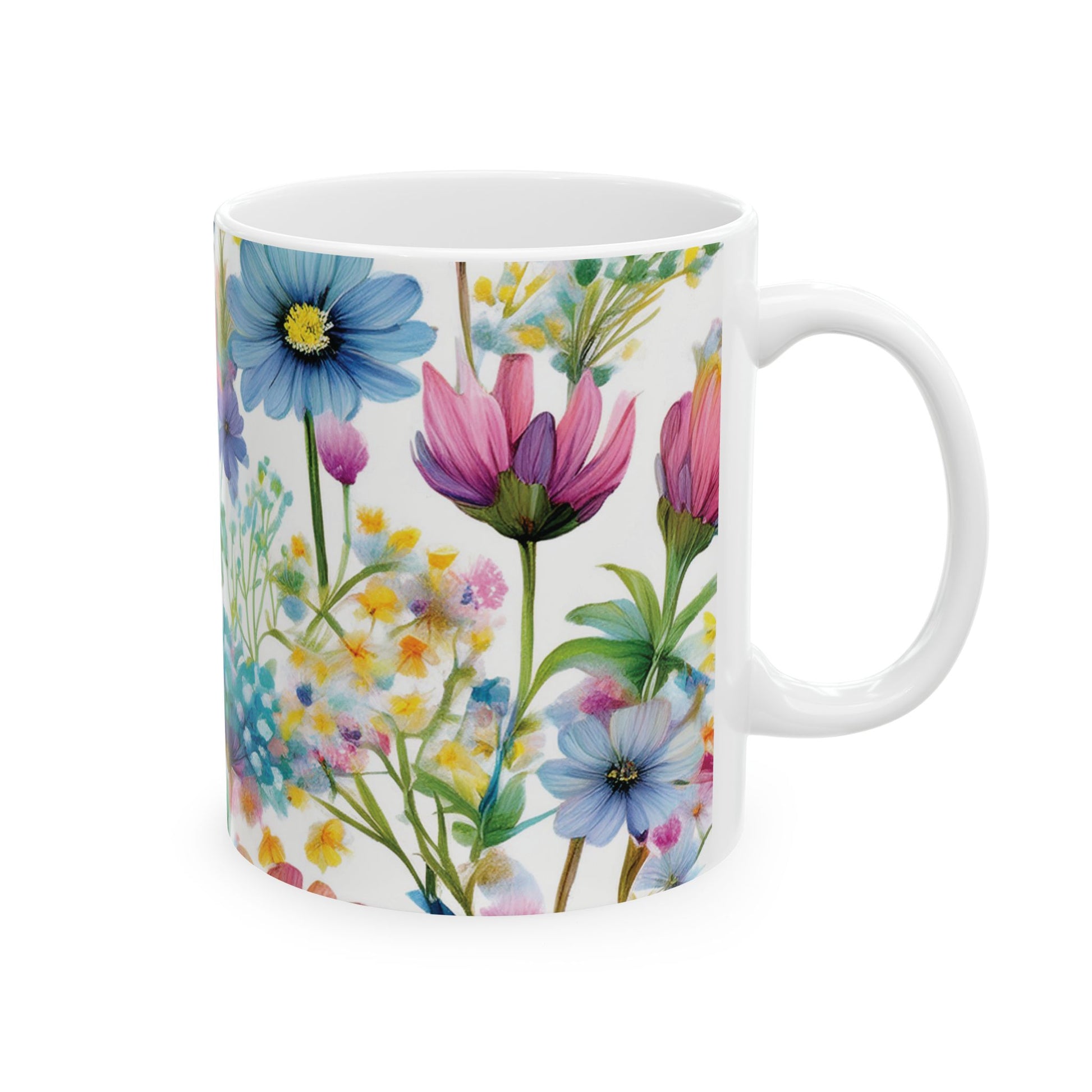 Ceramic Mug – Colorful Wildflowers