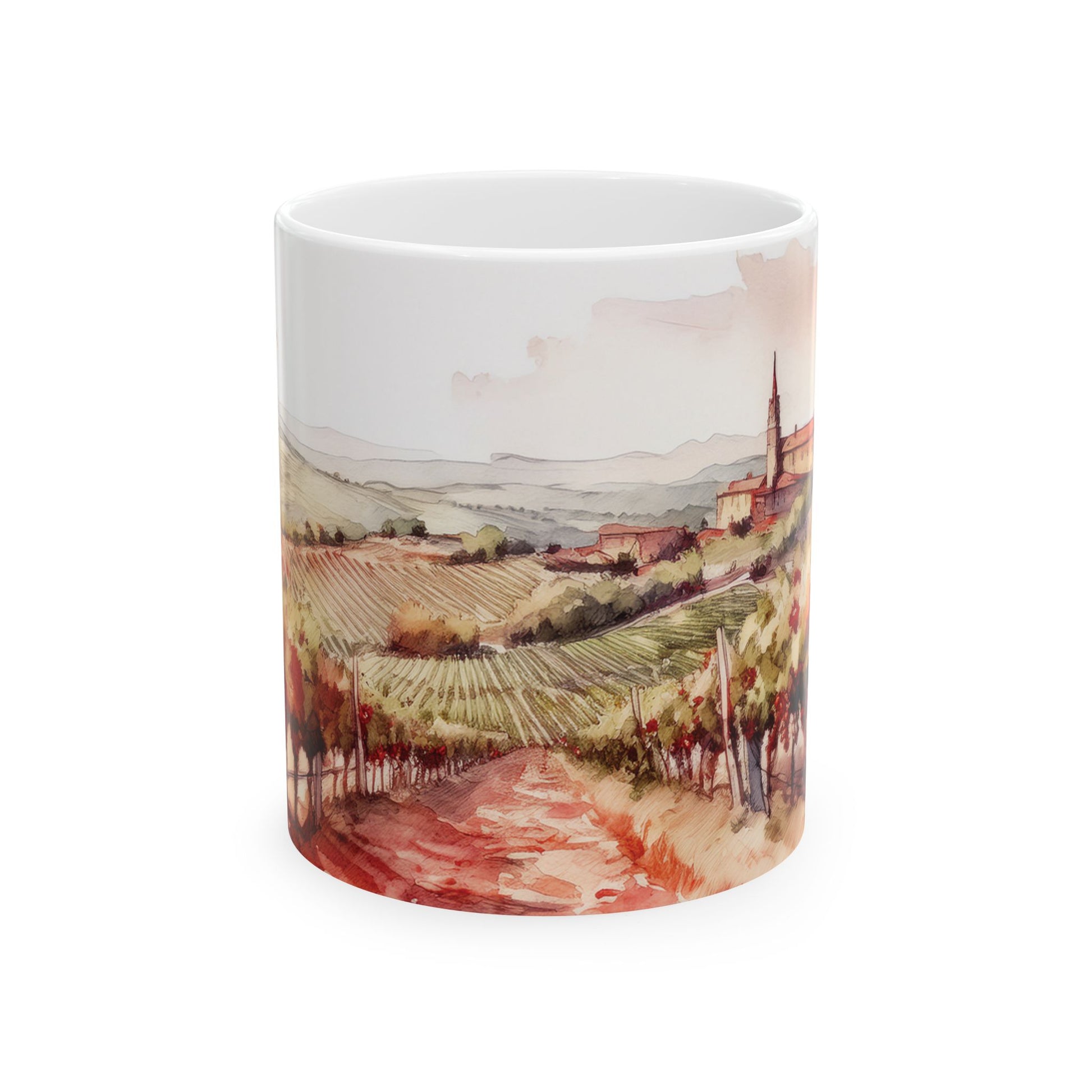 Ceramic Mug – Vineyard Countryside