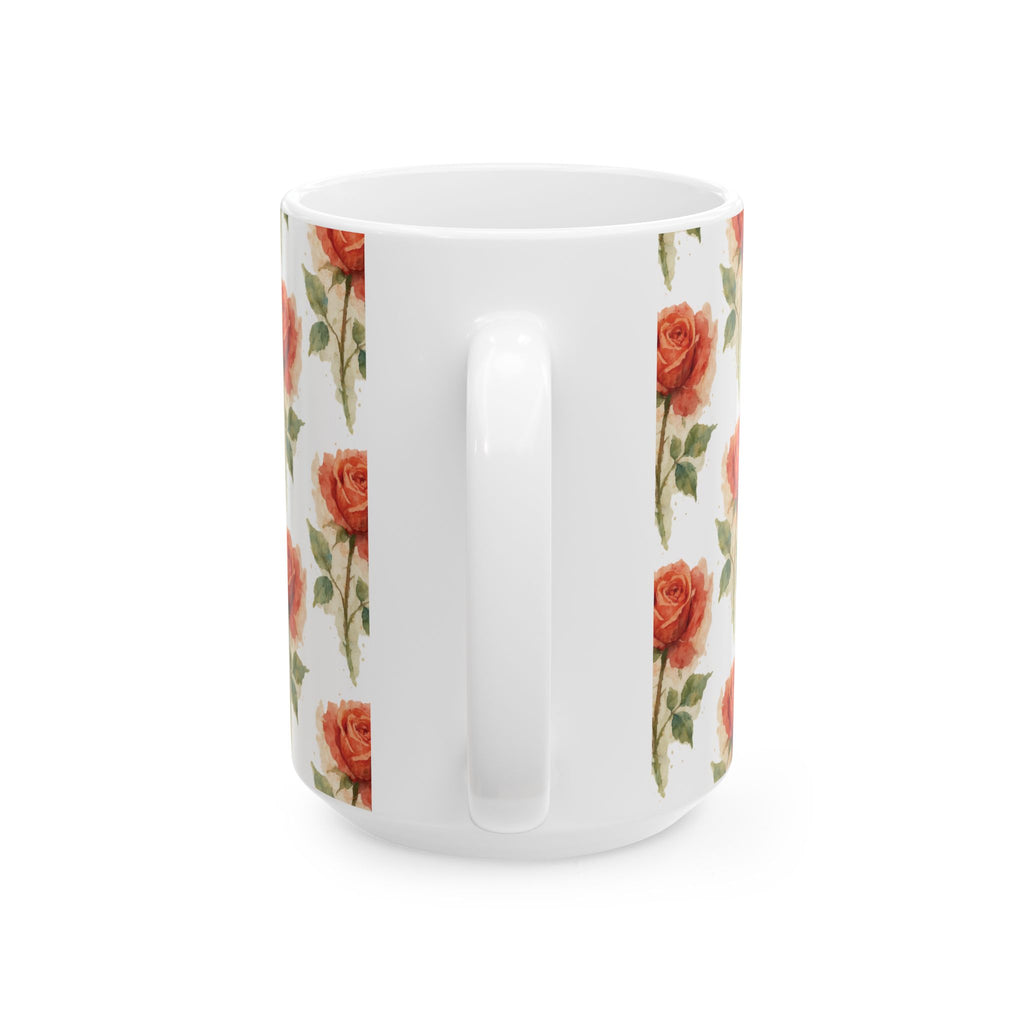 Ceramic Mug - Rust Roses