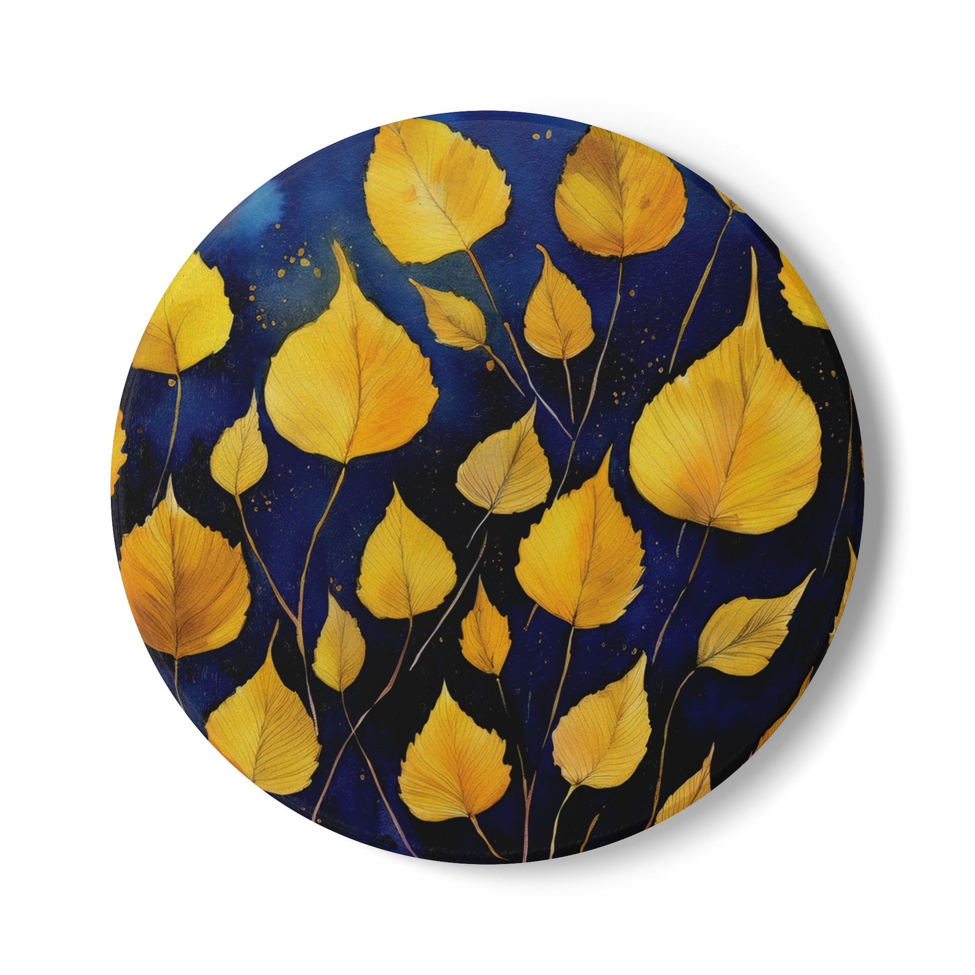 Ceramic coaster – Aspen Leaves by Kjuut Design