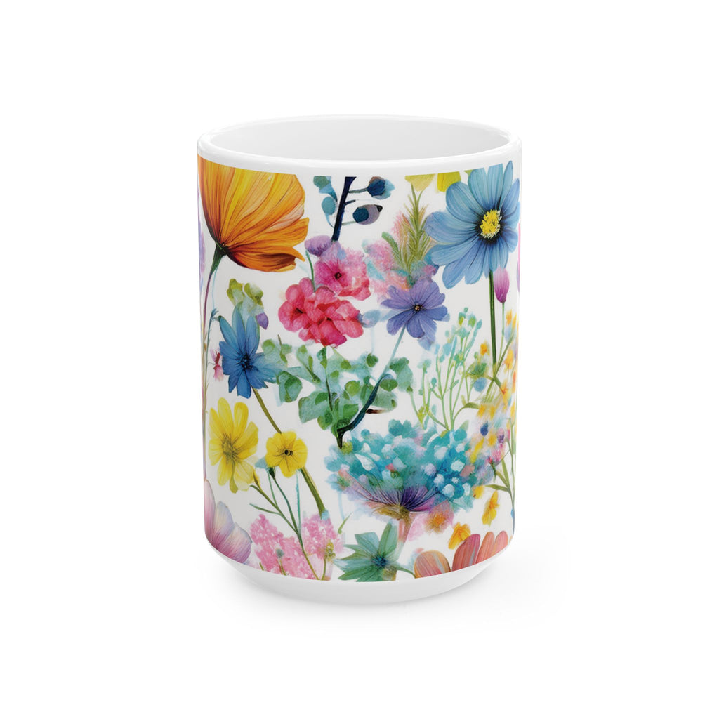 Ceramic Mug – Colorful Wildflowers
