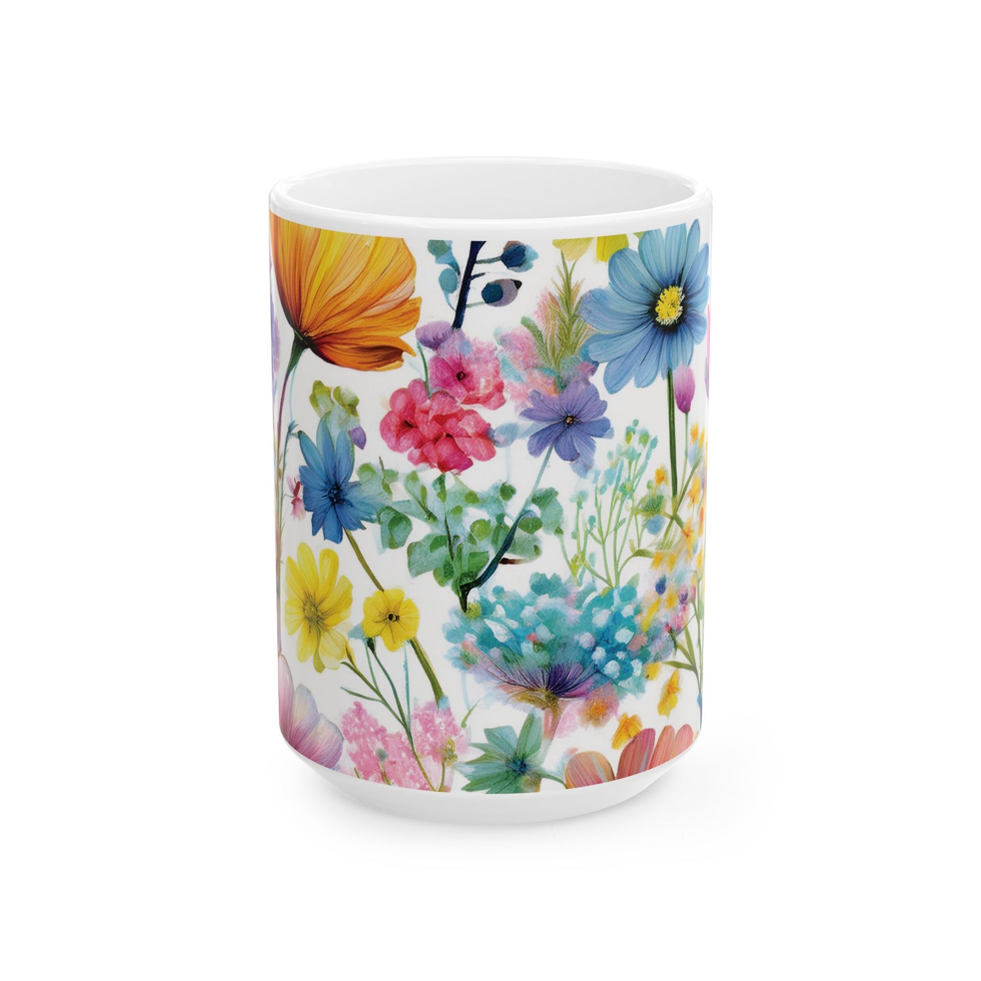Ceramic Mug – Colorful Wildflowers