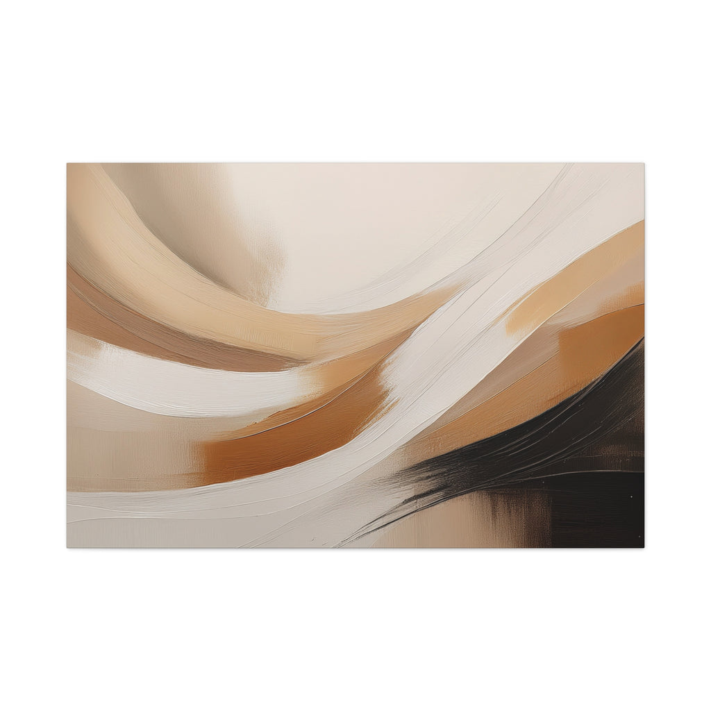 Canvas Wall Art – Serene Beige Motion