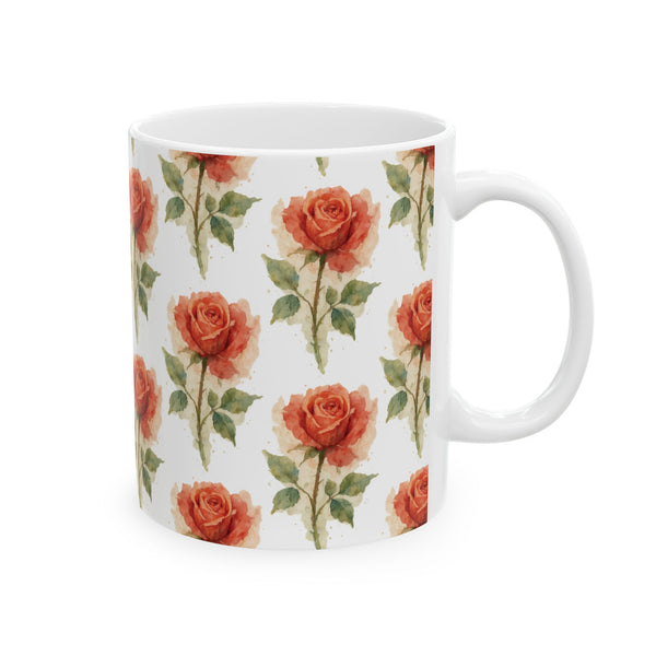 Ceramic Mug - Rust Roses