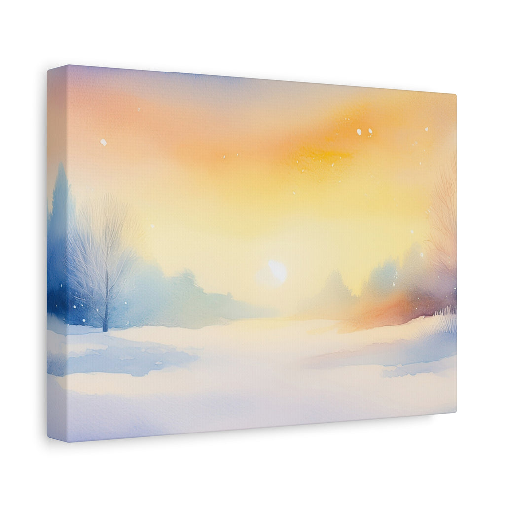Canvas Wall Art – Winter Glow Stillness