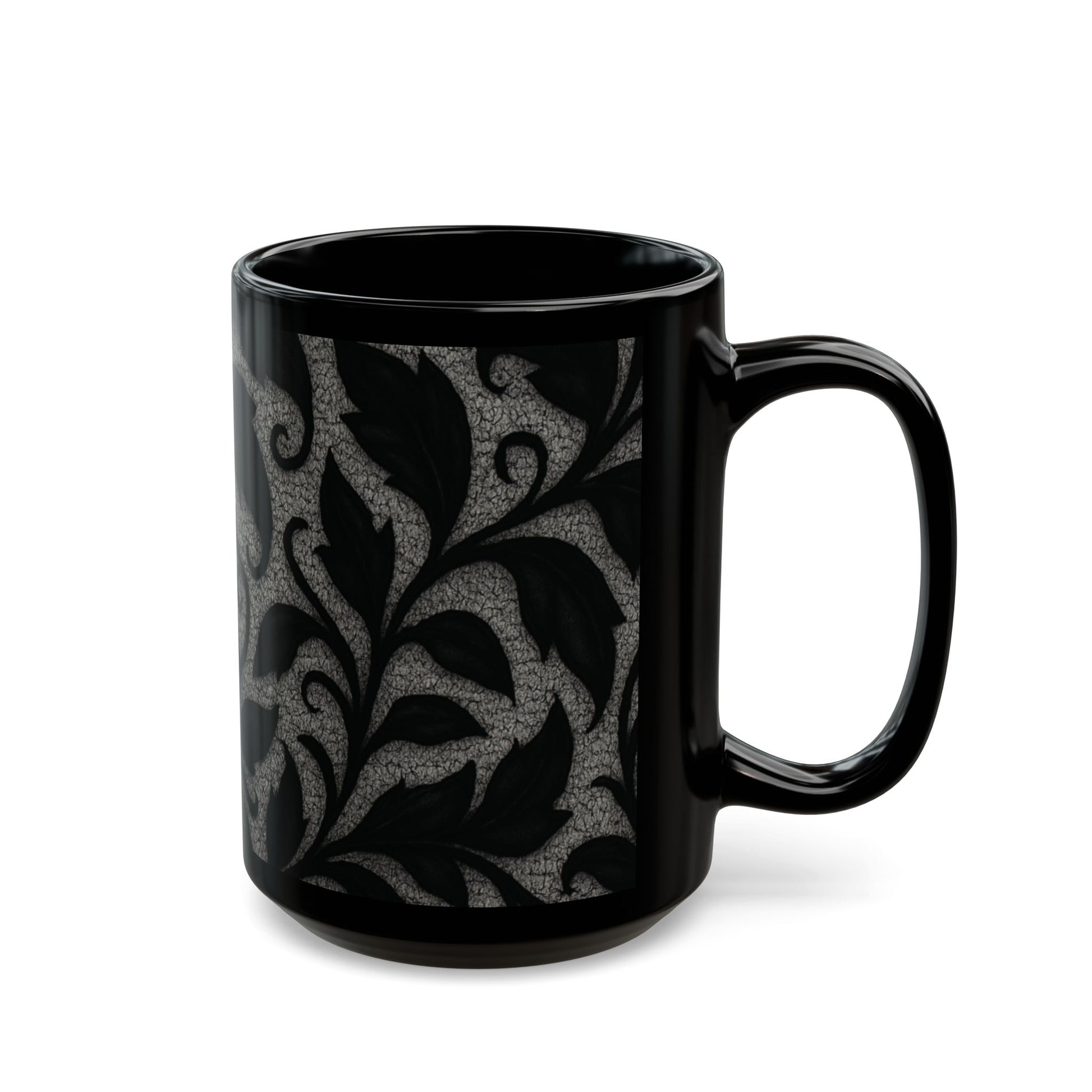 Mug  - Midnight Elegance Leaves