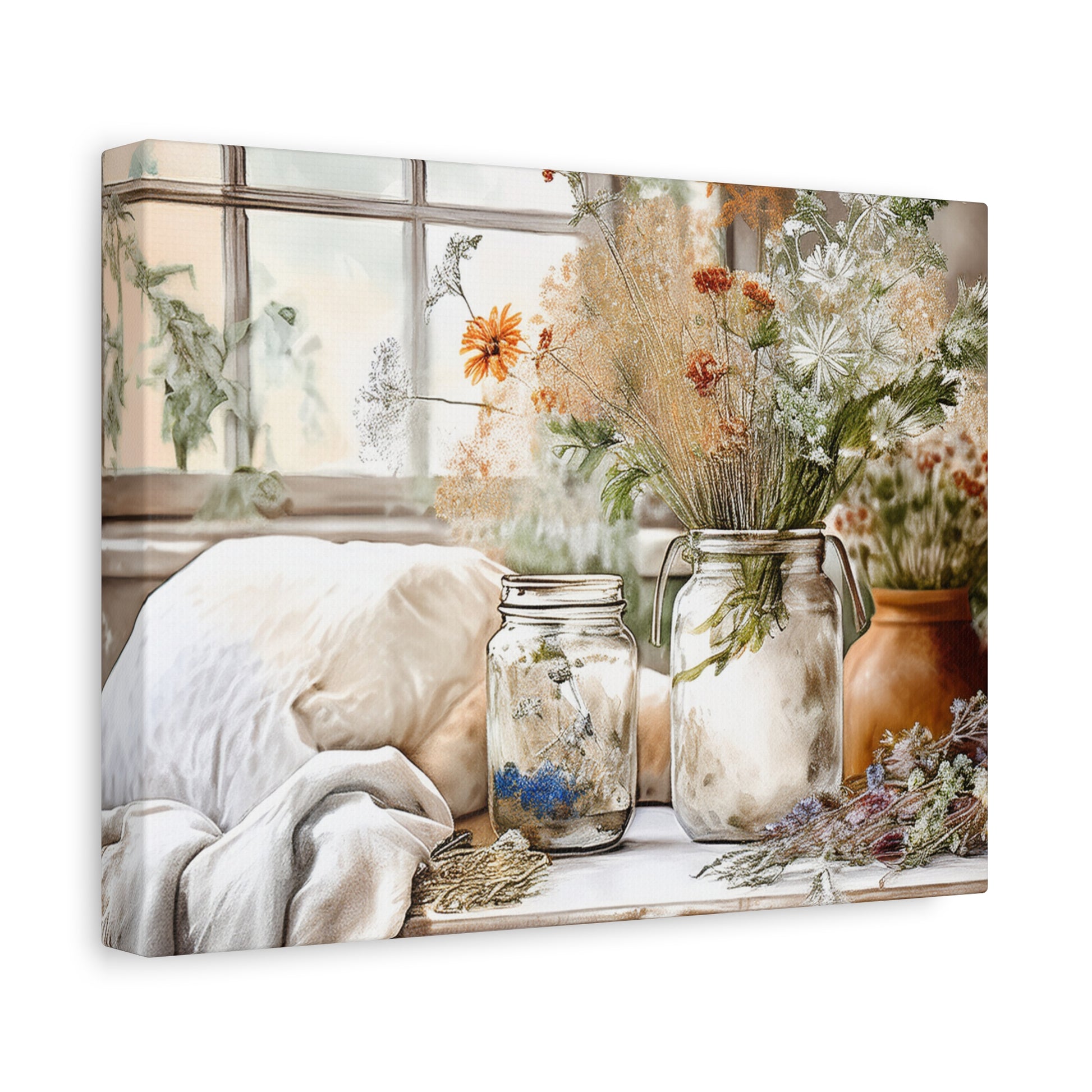 Canvas Wall Art - Morning at the Window