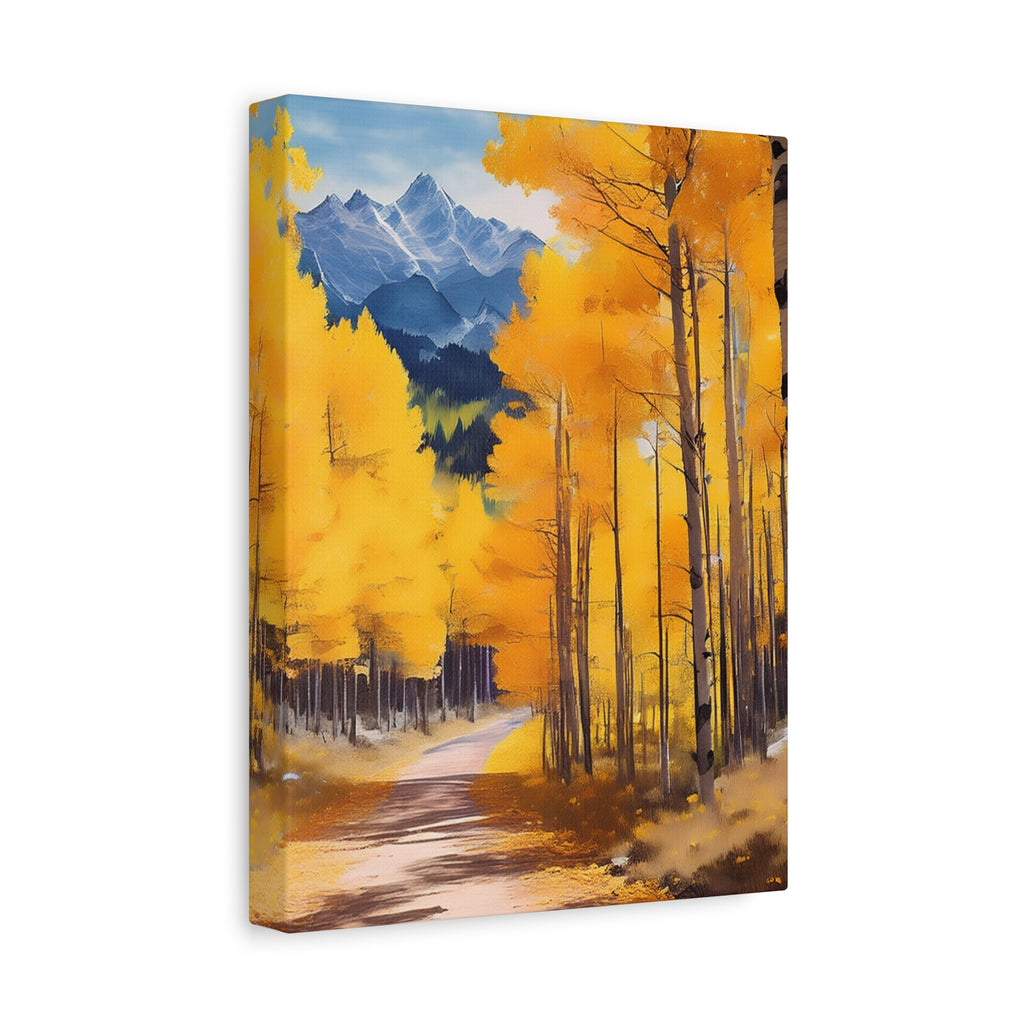 Canvas Wall Art - Fall Aspen Trees