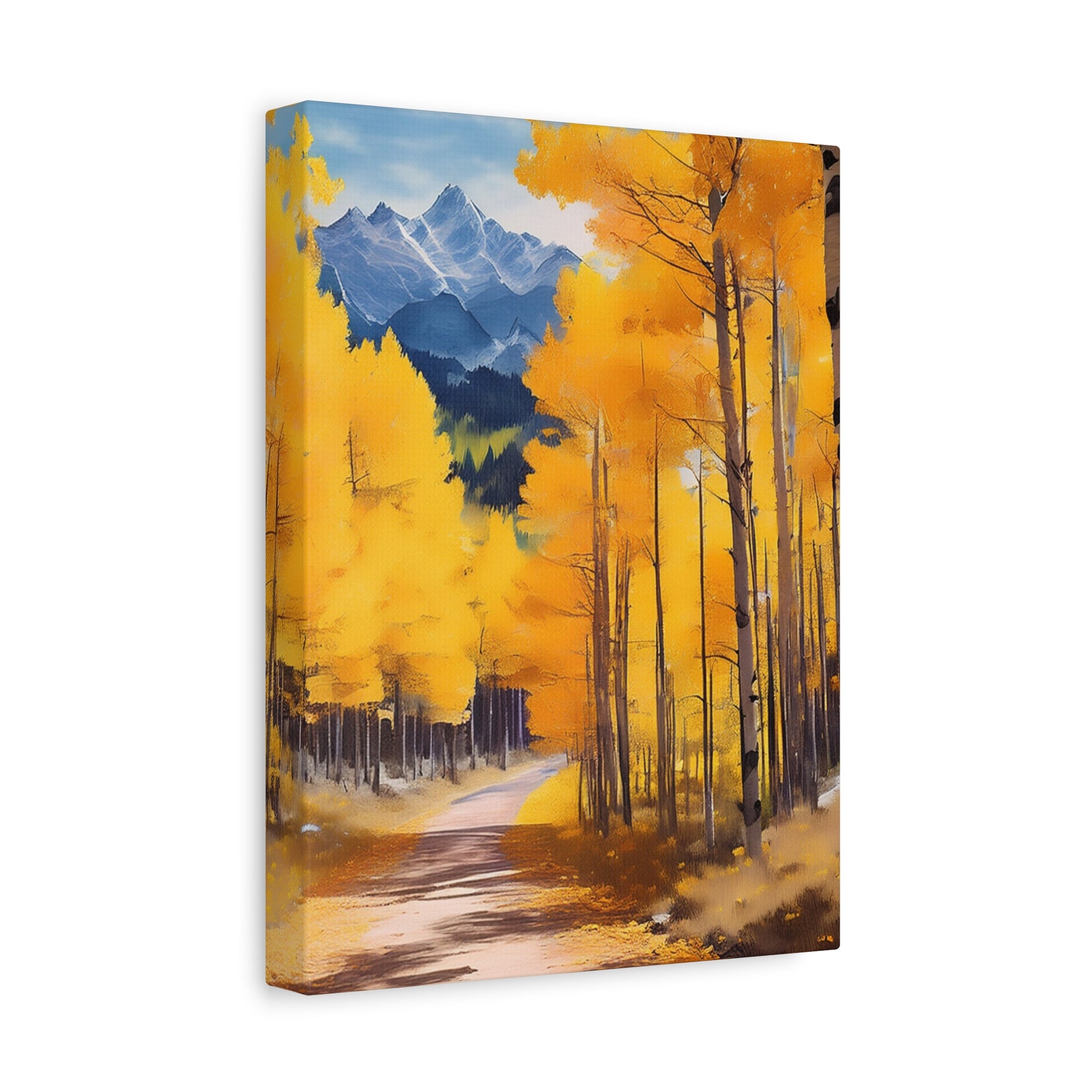Canvas Wall Art - Fall Aspen Trees