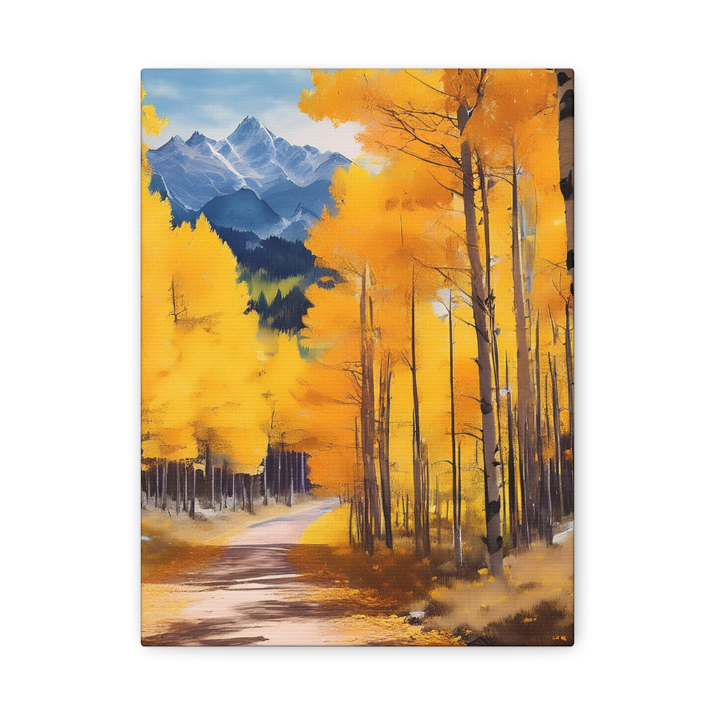 Canvas Wall Art - Fall Aspen Trees