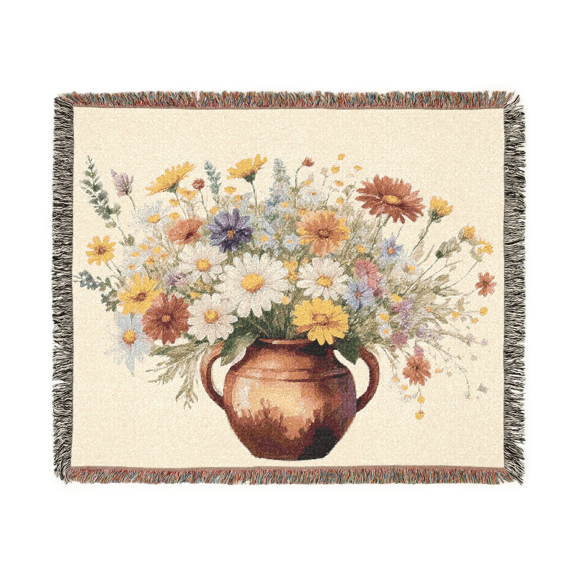 Woven Blanket - Wildflower Vase