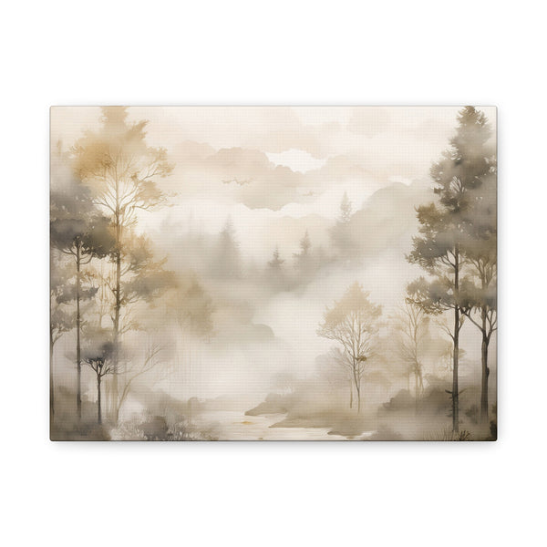 Canvas Wall Art - Forest in the Mist