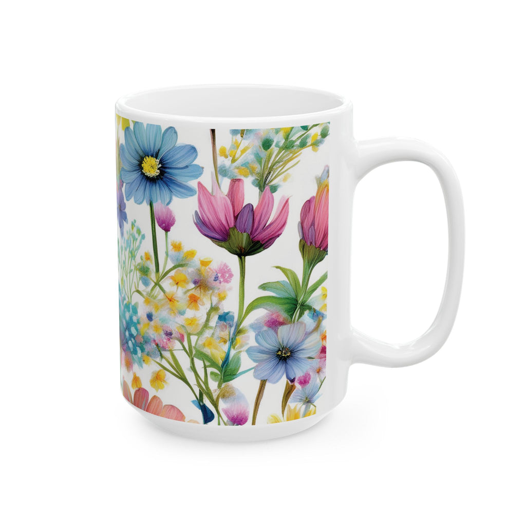 Ceramic Mug – Colorful Wildflowers