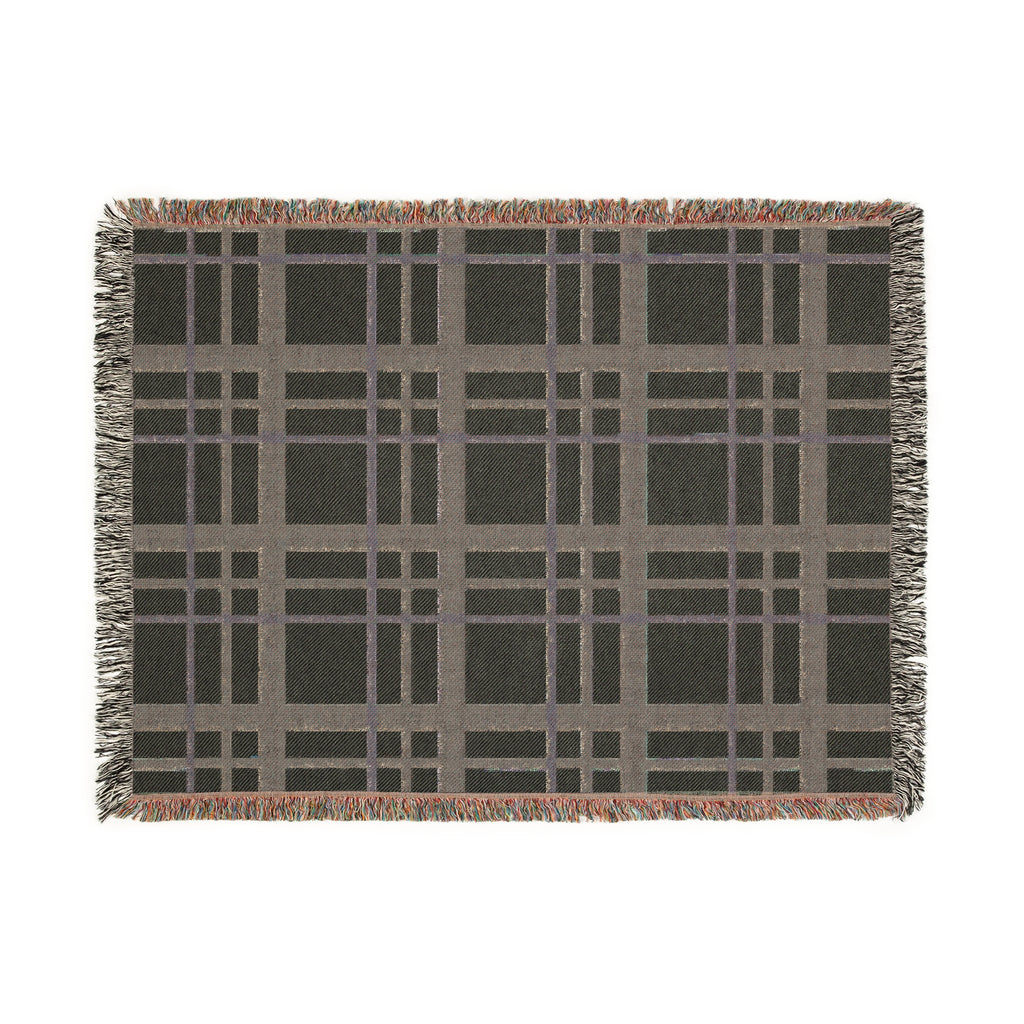 Woven Blanket – Timeless Beige Plaid