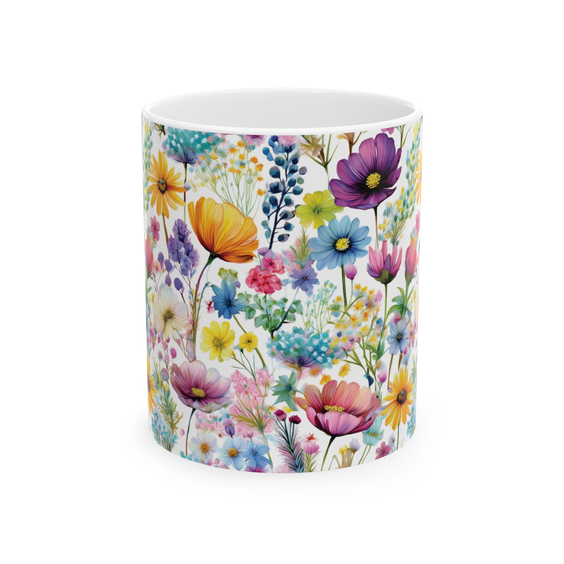 Ceramic Mug – Colorful Wildflowers