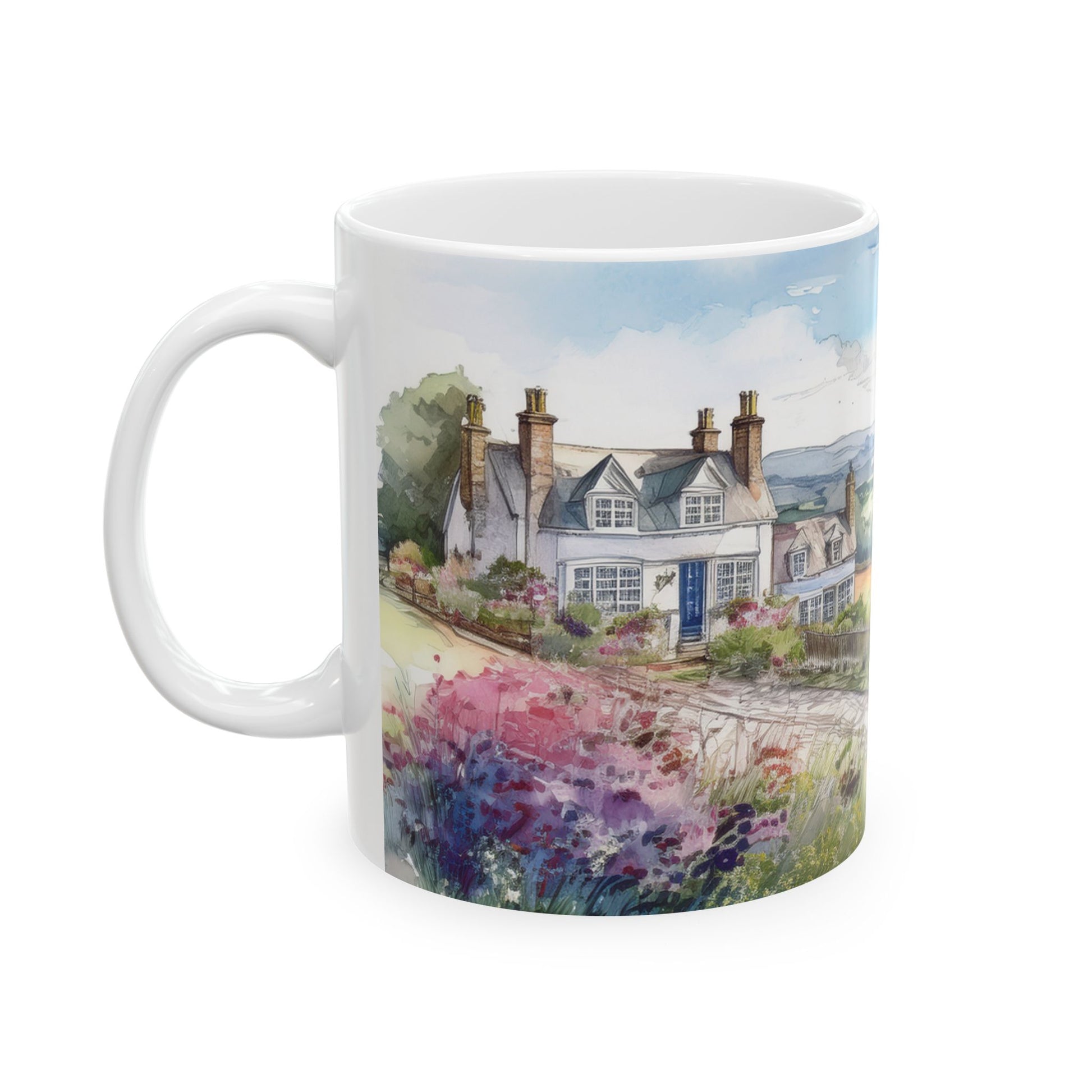 Ceramic Mug – Countryside Garden Path