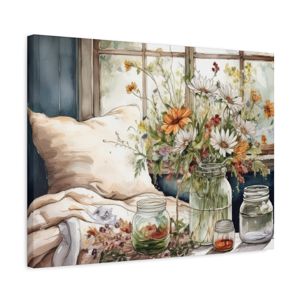 Canvas Wall Art - Cottage Afternoon