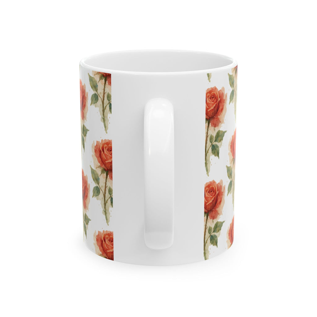 Ceramic Mug - Rust Roses