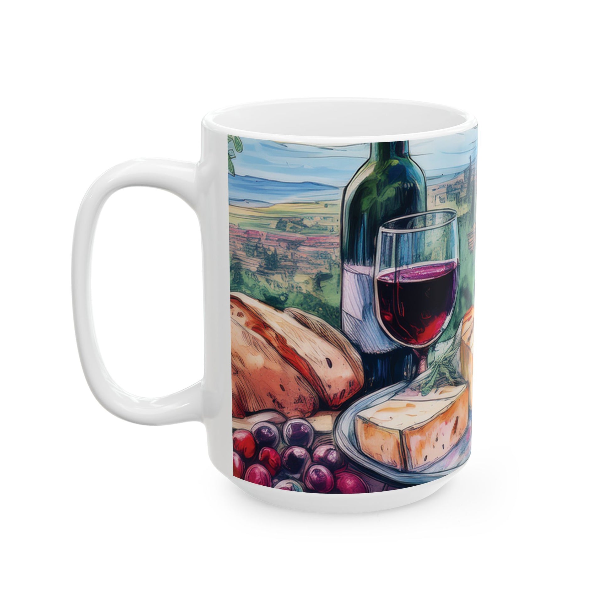 Ceramic Mug- Mediterranean Table