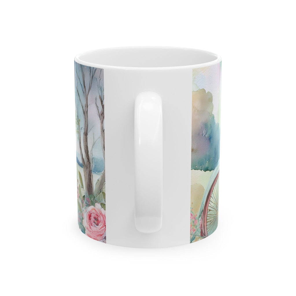 Ceramic Mug - Countryside & Bicycle