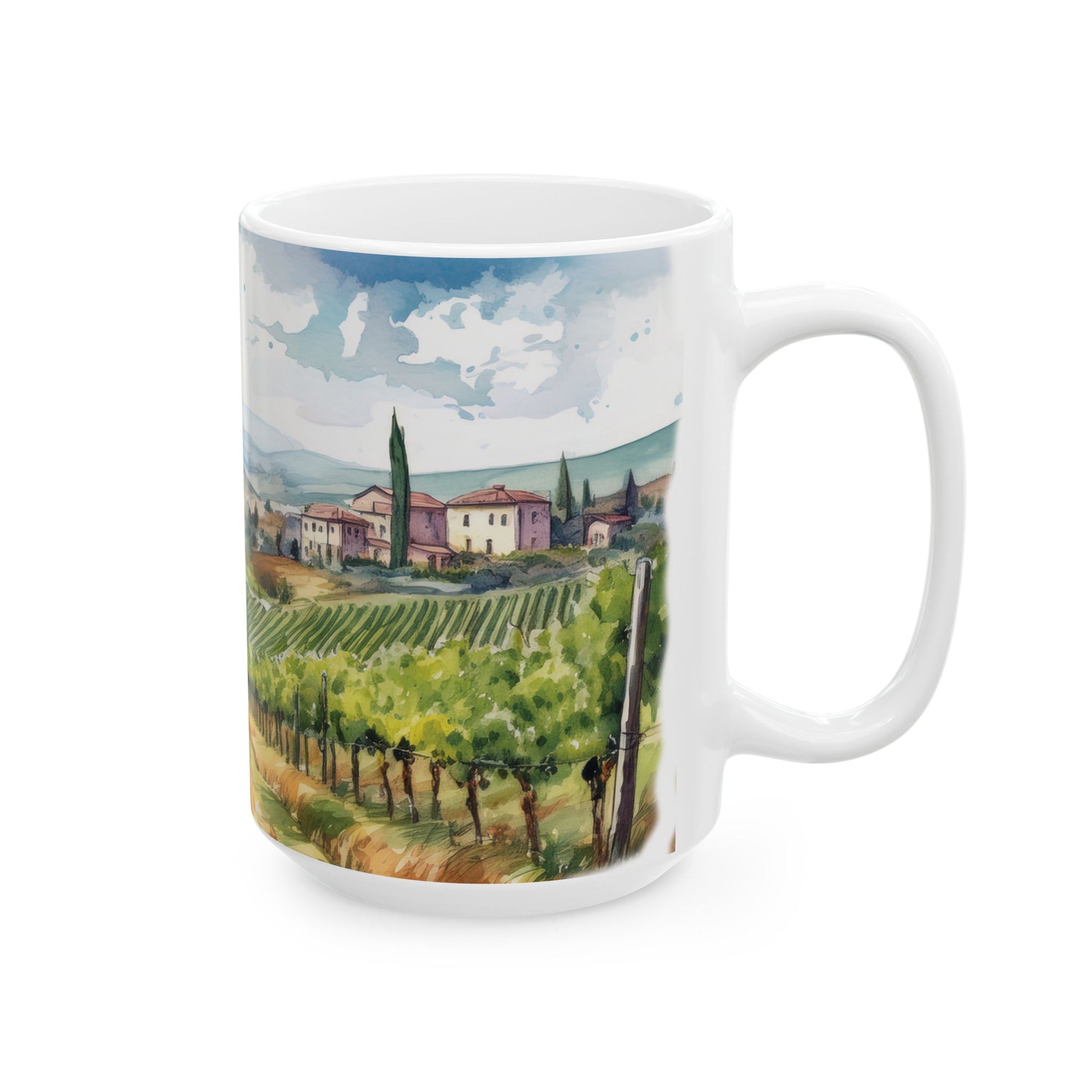 Ceramic Mug- Mediterranean Vineyard