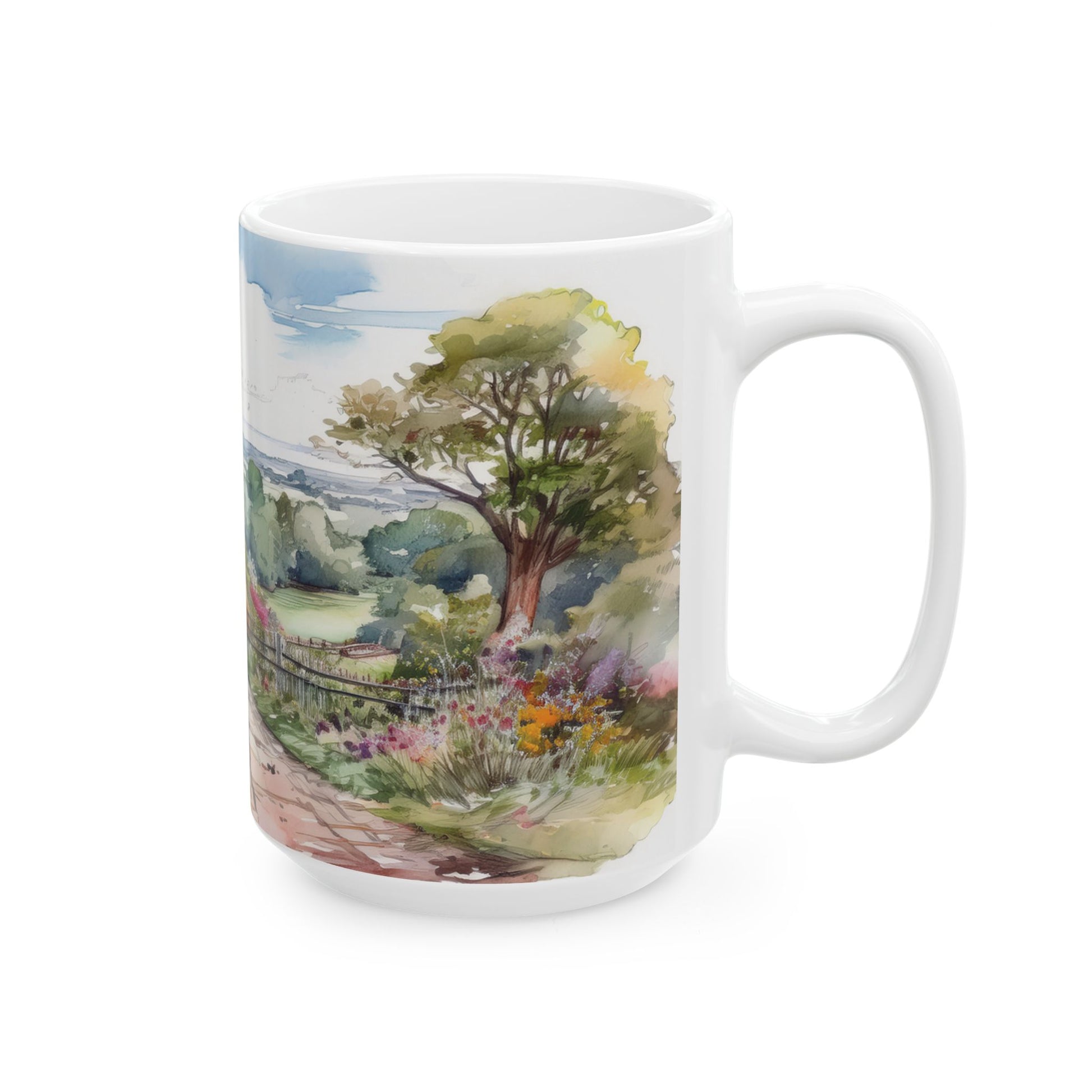 Ceramic Mug – Countryside Garden Path
