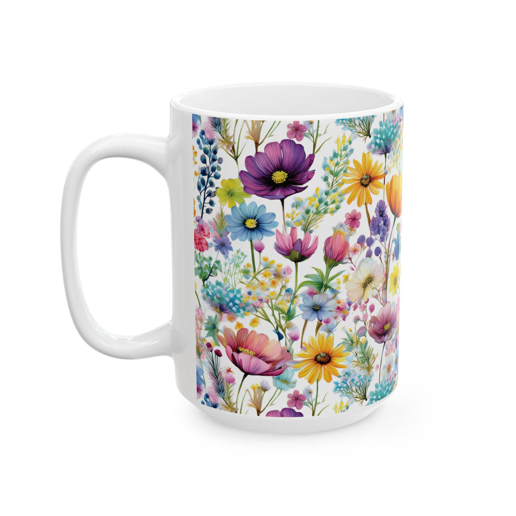 Ceramic Mug – Colorful Wildflowers