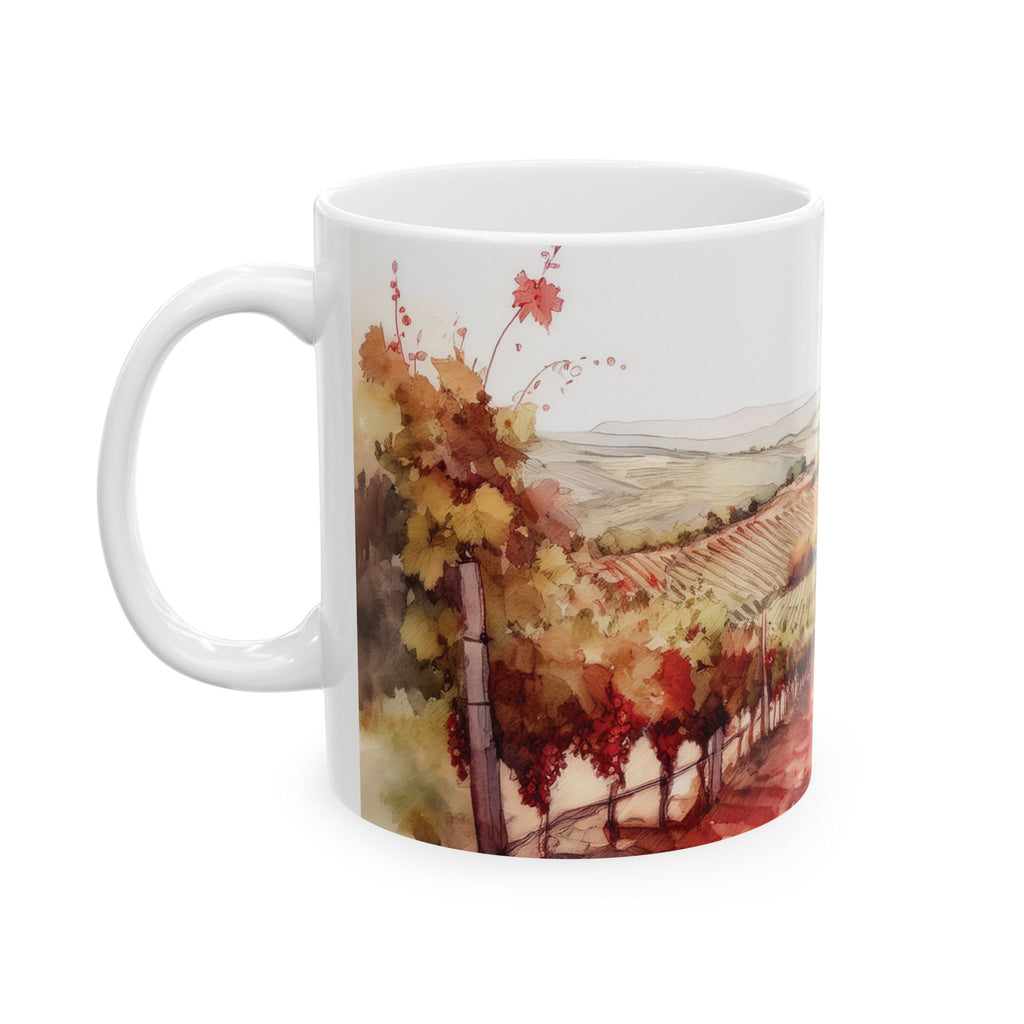 Ceramic Mug – Vineyard Countryside