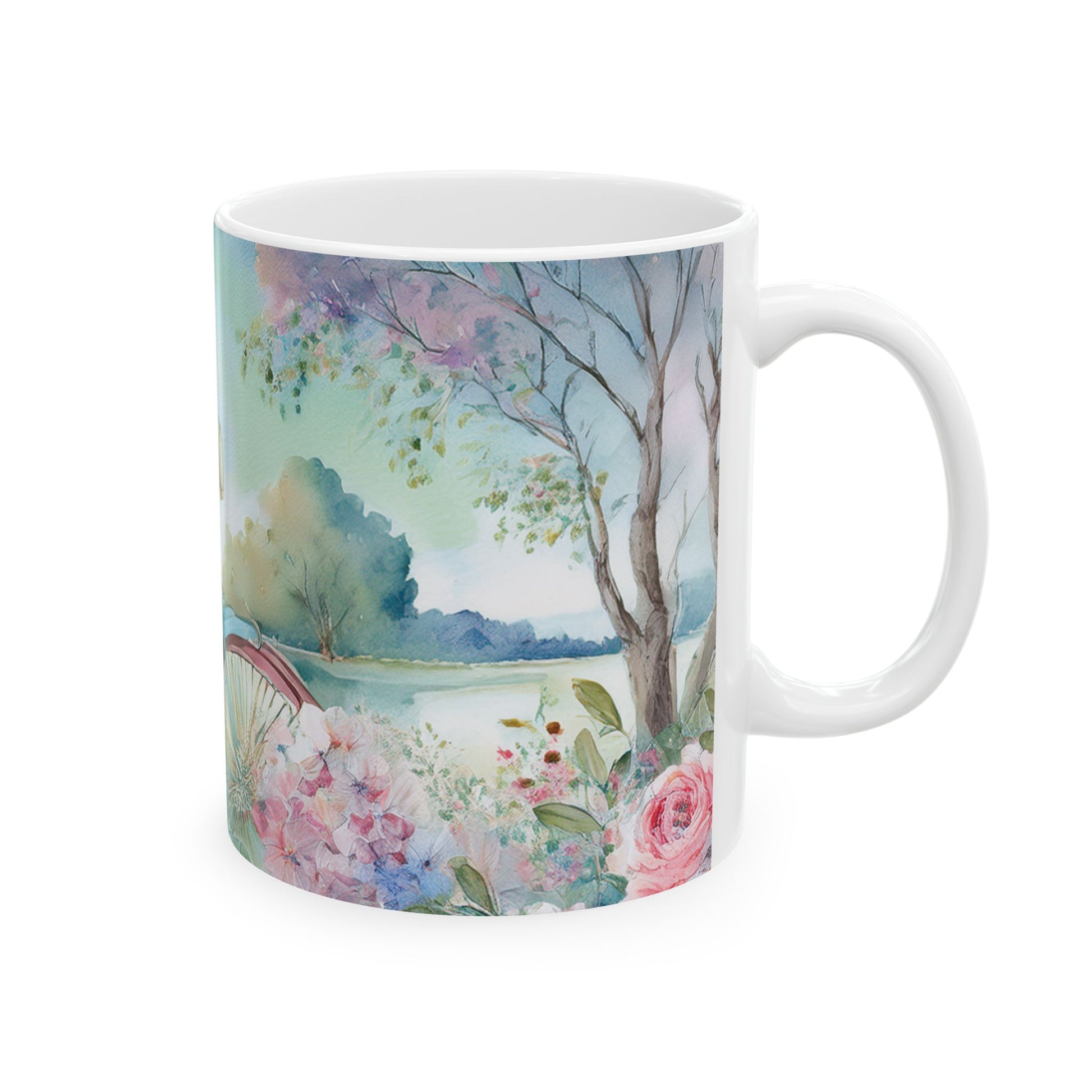 Ceramic Mug - Countryside & Bicycle