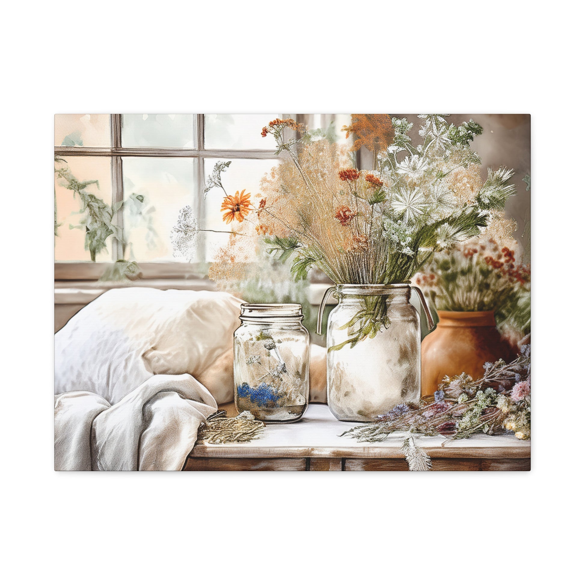 Canvas Wall Art - Morning at the Window