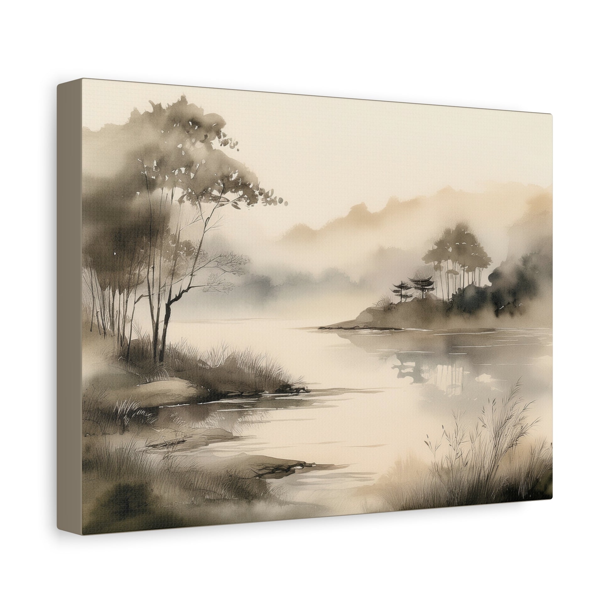 Canvas Wall Art - River in the Mist
