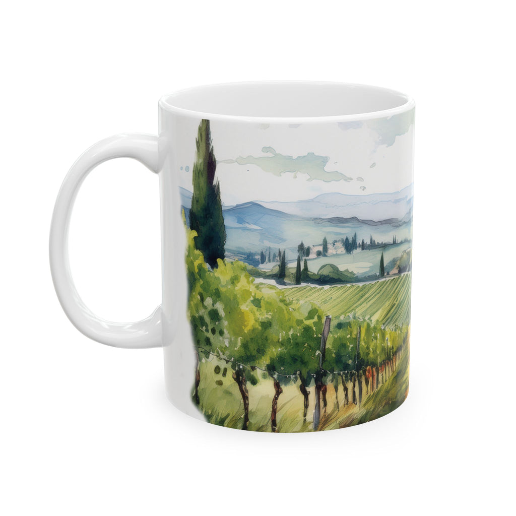 Ceramic Mug- Mediterranean Vineyard