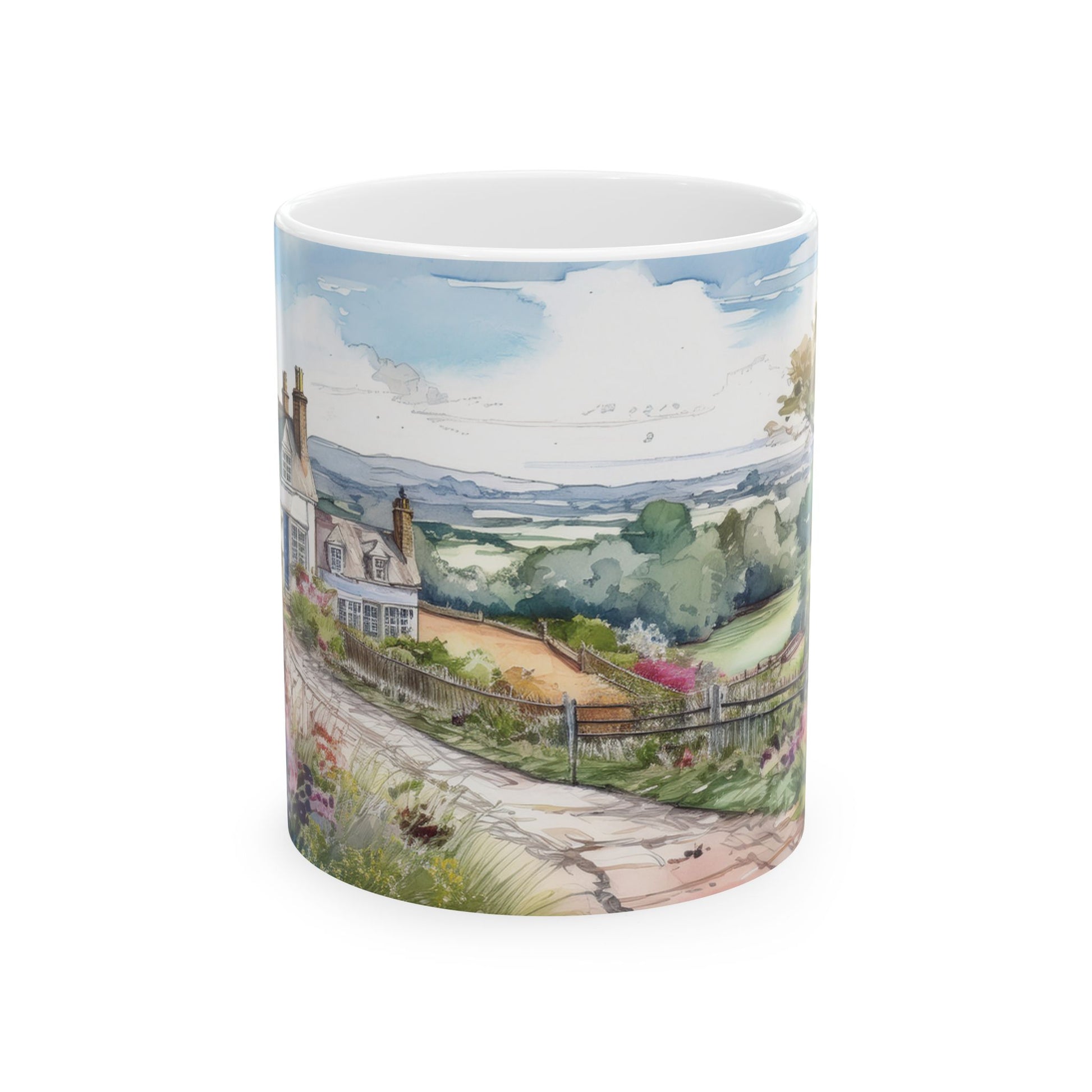 Ceramic Mug – Countryside Garden Path