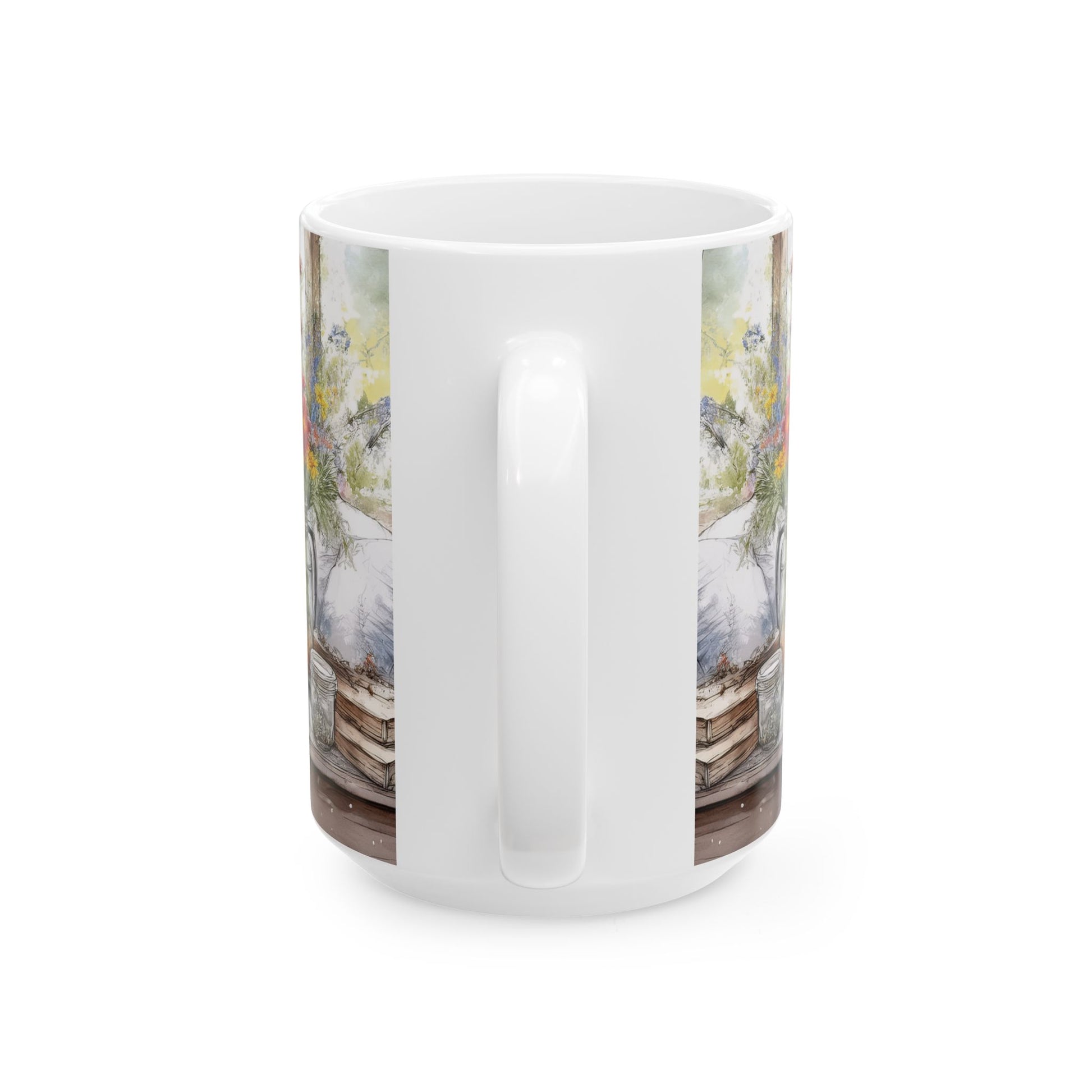 Ceramic Mug - Flowers & Farmhouse Charm
